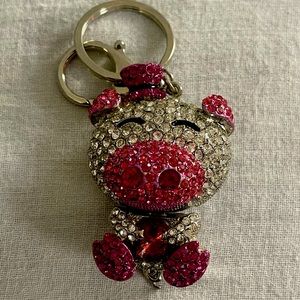 PIG CLIP/KEYCHAIN—BLING!!